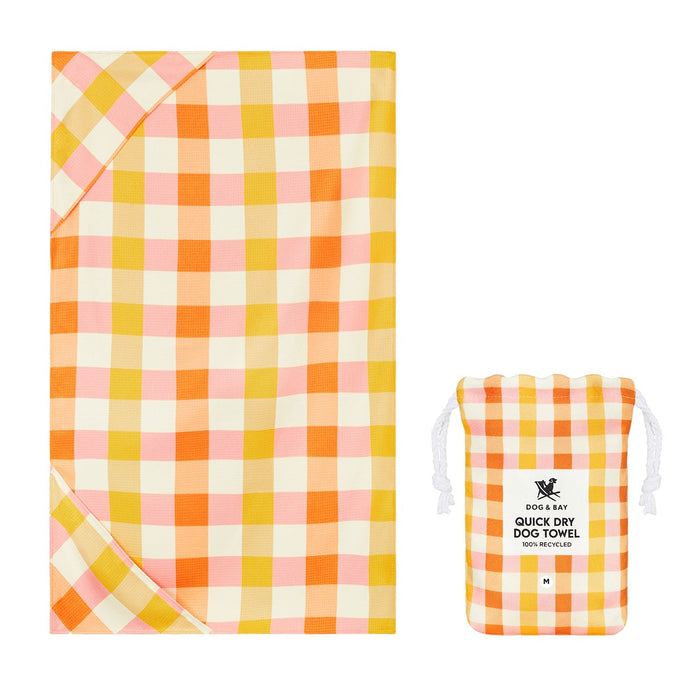 Dog & Bay Quick Dry Towel -Rhubark & Custard