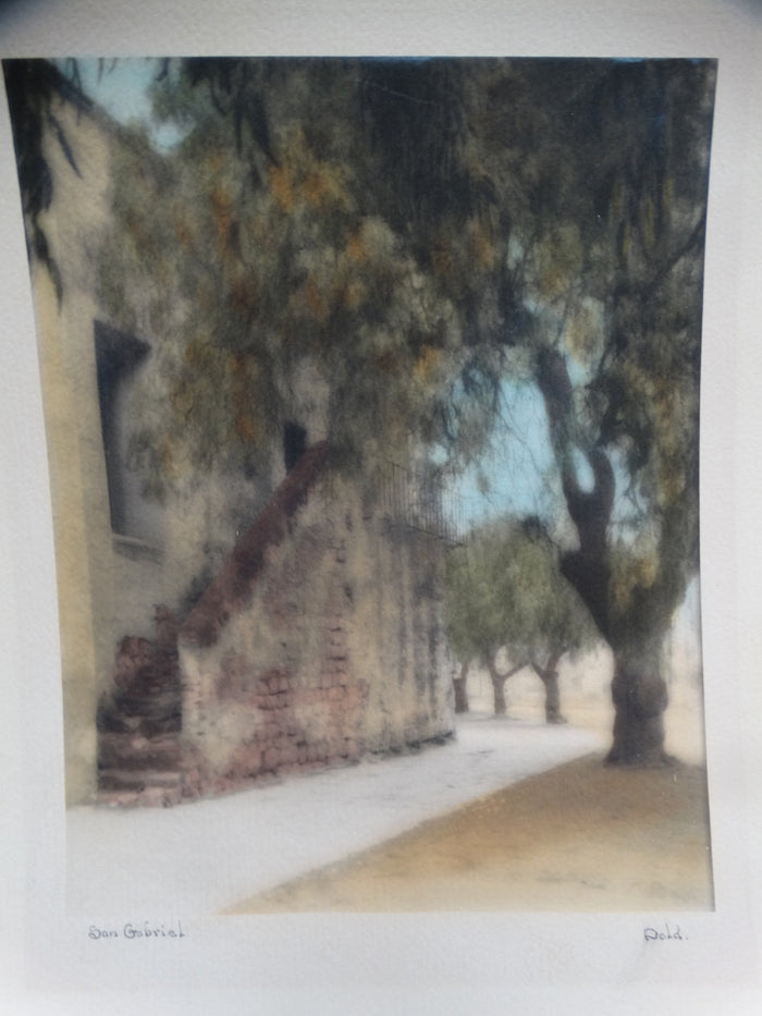 Dold: San Gabriel Mission Photo, Hand tinted