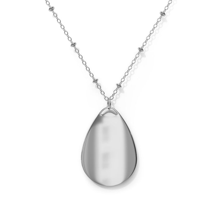 Glen Scottish clan necklace with silver-tone bead chain, pendant view