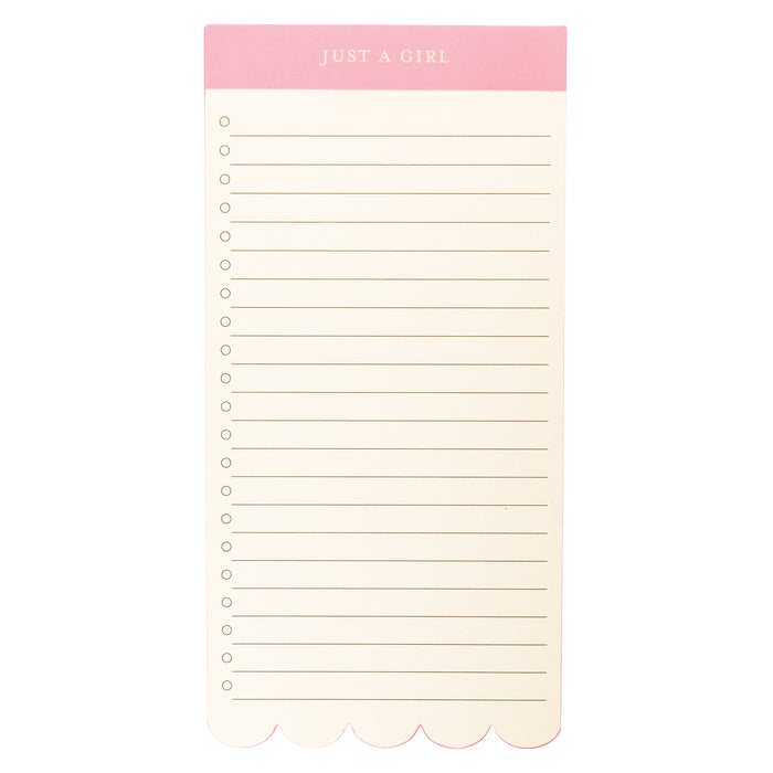 Graphique List Pad -Just a Girl