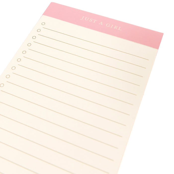 Graphique List Pad -Just a Girl