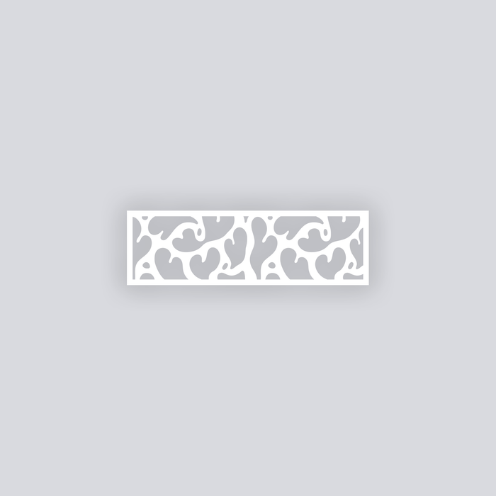 Gummy Hearts Rectangle Clay Face Stencil