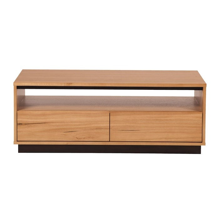 Hamilton 2 Drawer Coffee Table - Messmate/Natural