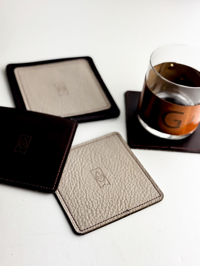 Handwritten Forever | Leather Coasters| Various