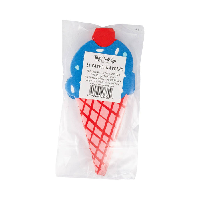 Ice Cream Shaped Dinner Napkin