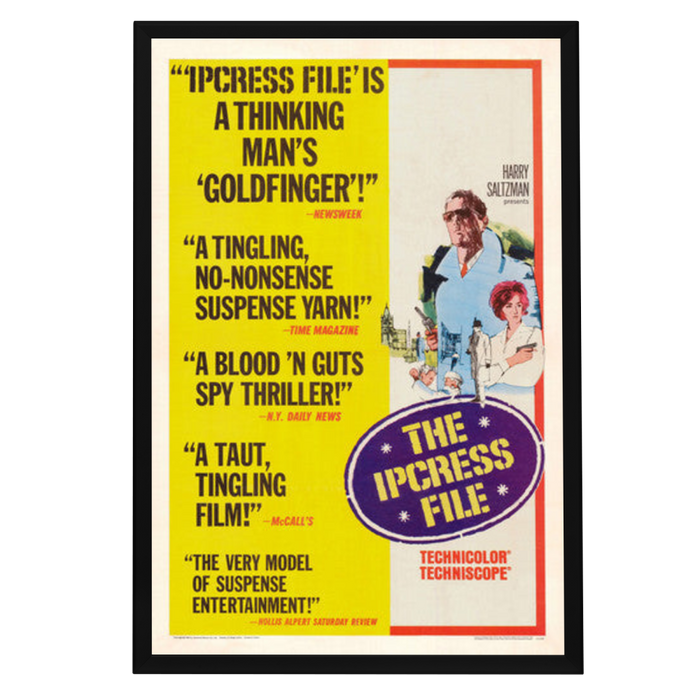 "Ipcress File" (1965) Framed Movie Poster