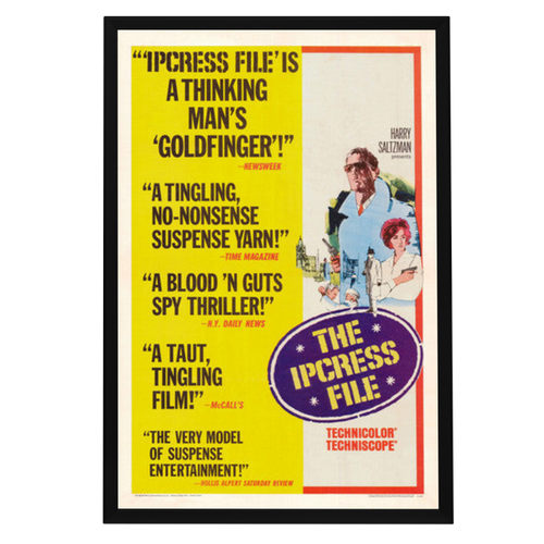 "Ipcress File" (1965) Framed Movie Poster