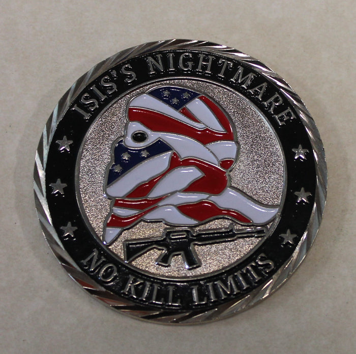 ISIS Hunting Club No Kill Limits Military Challenge Coin
