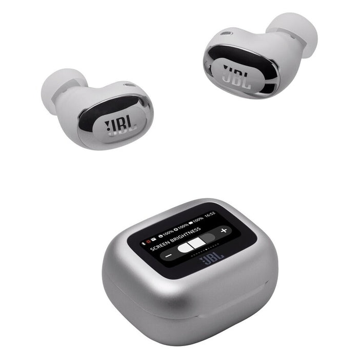 JBL Live Buds 3 Noise-Cancelling Wireless In-Ear Headphones - Silver