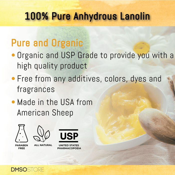 Lanolin Moisturiser 10 lbs. | USP Grade Anhydrous 100% Pure
