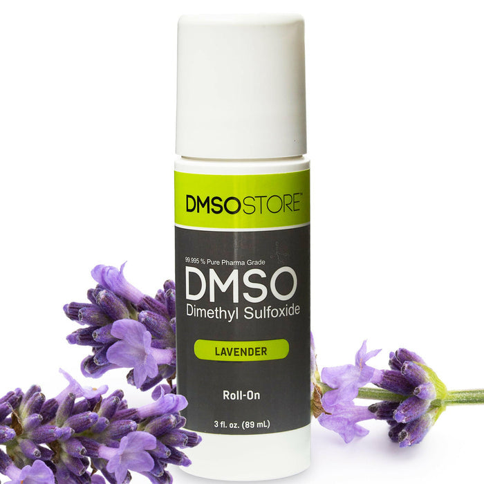 Lavender DMSO 3 oz. Roll-on 99.995% Pharma Grade  Dimethyl Sulfoxide in BPA Free Plastic.
Joint and muscle support.
Easy and convenient roll on container.