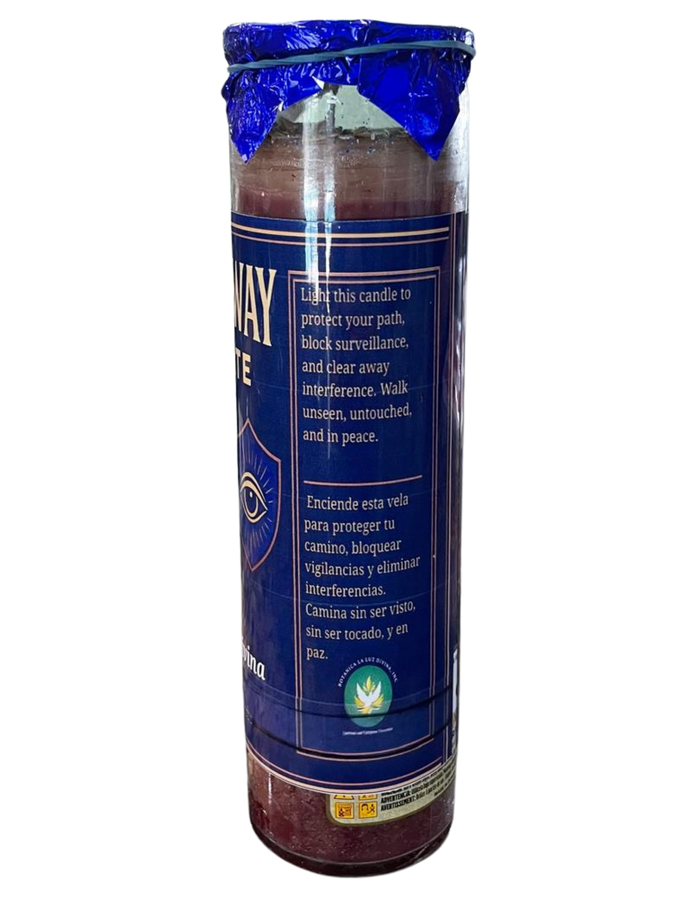 Law Stay Away Prepared Candle – Veladora de Protección Legal ( Ley Aléjate )