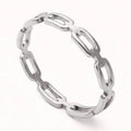 Lesslie Silver Link Ring