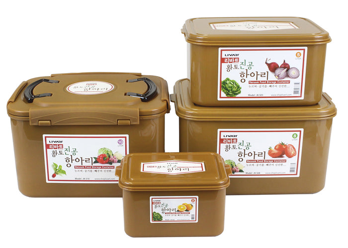 Livart Kimchi, Sauerkraut Fermentation and Storage Container with Inner Vacuum Lid 10 Liter FREE SHIPPING