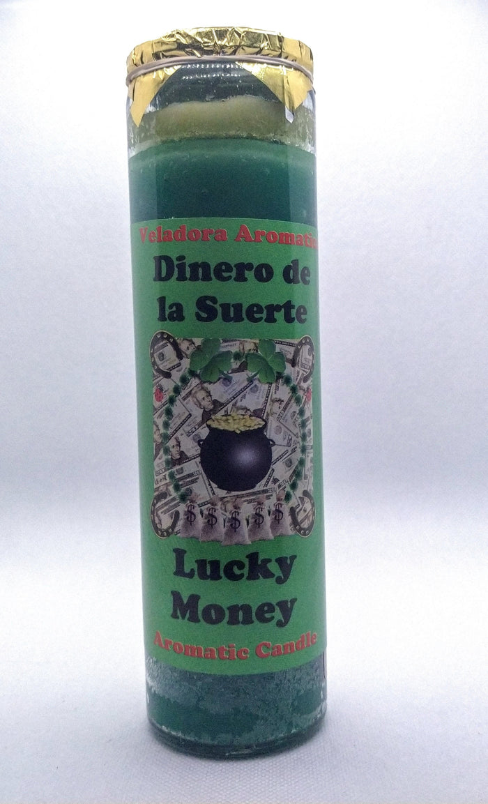 Lucky Money  ( Dinero de la Suerta )    Prepared Candle