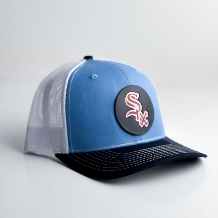 Made To Order | Post Six Game Day | Trucker Hat | Circle Six | Baby Blue + Navy
