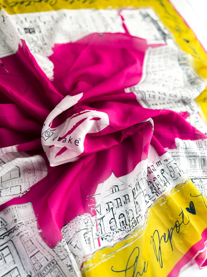 Made To Order | Scarf | Historic Cheyenne Downtown | Pink