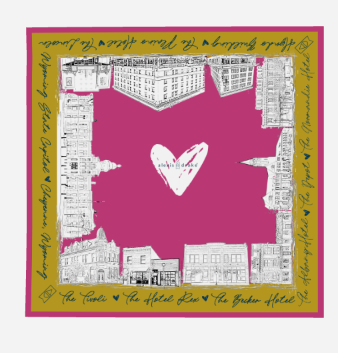Made To Order | Scarf | Historic Cheyenne Downtown | Pink