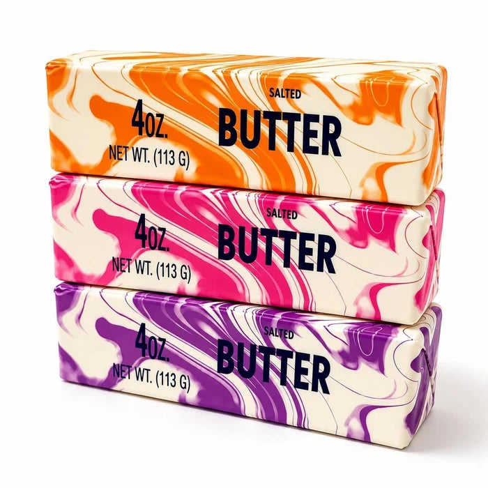 Marbled Butter Squishy 🧈 - Slow Rise Sensory Toy - 5.5"