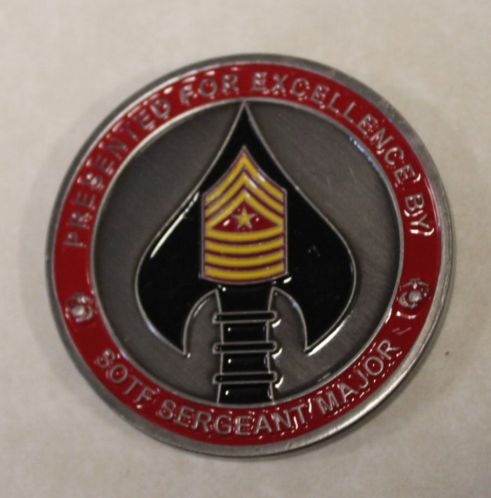 Marine Raider MARSOC SOTF82 SOTF Sergeant Major Challenge Coin