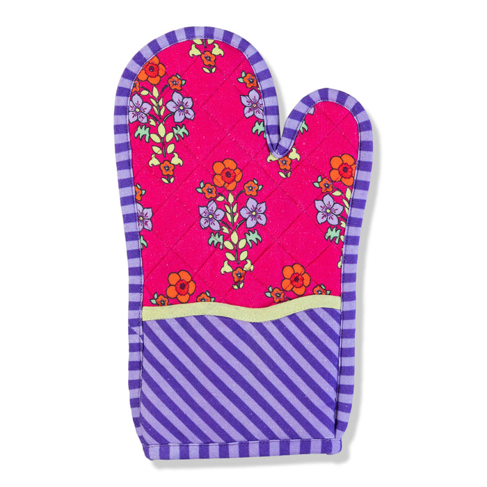 Maroon Pot Holder & Oven Mitt