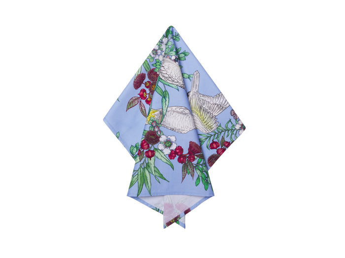 Maxwell & Williams Eloise Short Native Grace Yellow Crested Cockatoo Tea Towel 50x70cm