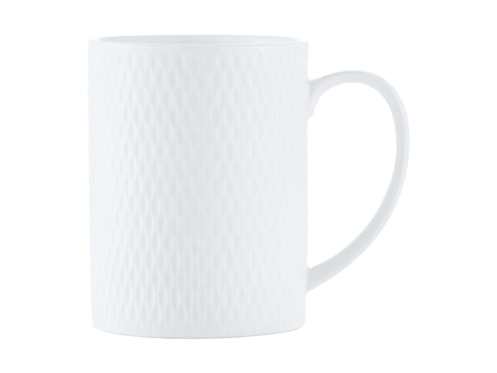 Maxwell & Williams White Basics Diamonds Straight Mug - 400ml