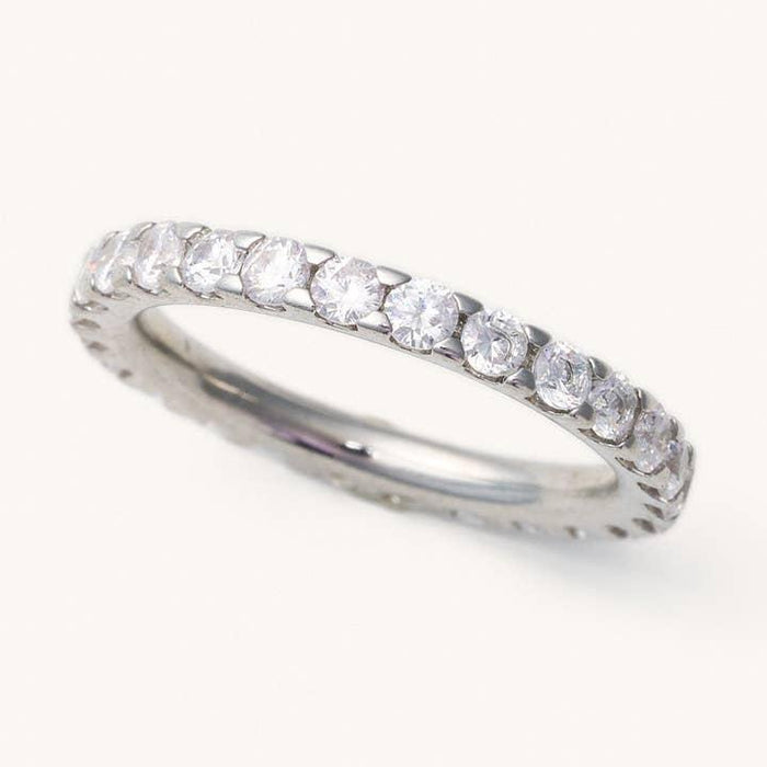 Merit Silver Crystal Ring