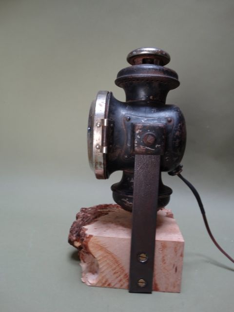 Model T Lamp on Burled Stand/Base