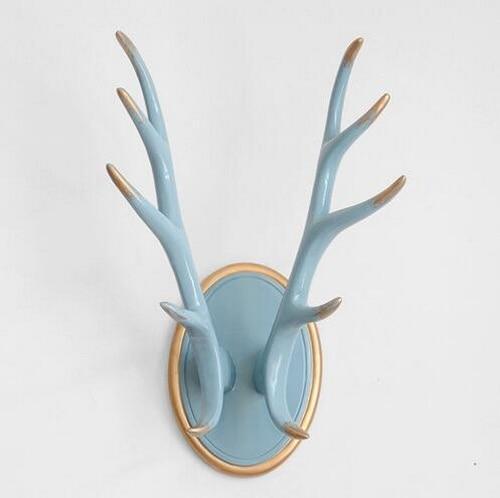 Modern Home Decor Horn Statue Coat Hanger Sculpture Ornaments