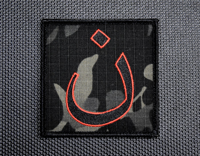 Multicam Black Nazarene Embroidered Morale Patch