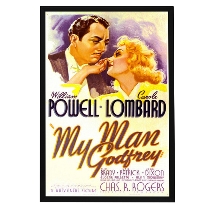 "My Man Godfrey" (1936) Framed Movie Poster