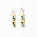 Nadia Floral Design Earring -Ivory
