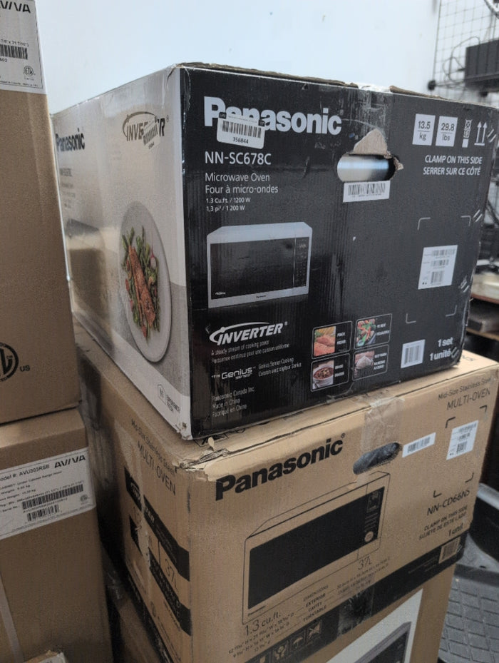 NNSC678CC - MICROWAVES OVENS - Panasonic - Countertop - Stainless Steel - Open Box - BonPrix Électroménagers