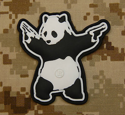 Panda With Guns 3D PVC Morale Patch