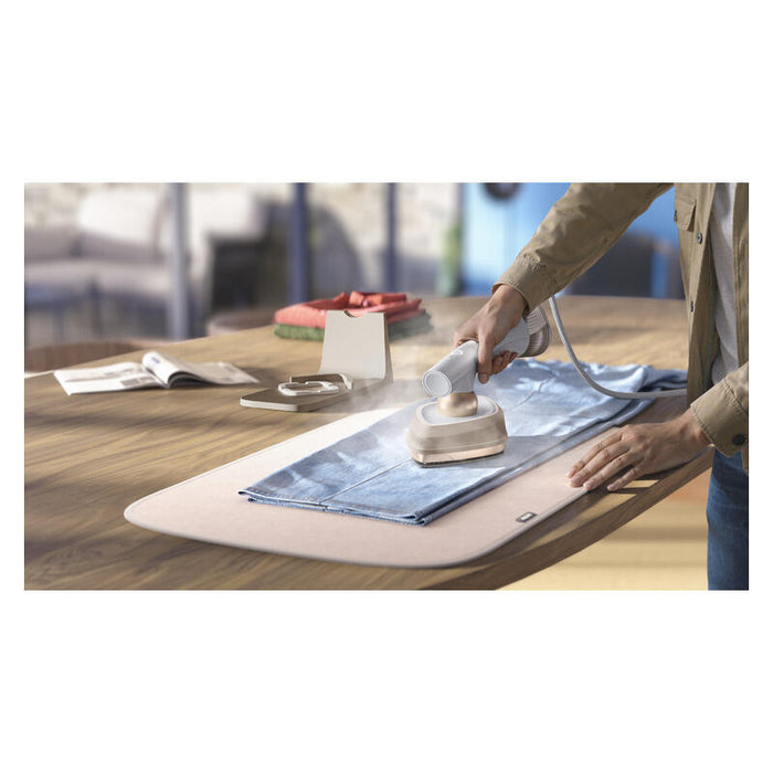 Philips OneTurn Hybrid Iron & Garment Steamer - Silk White