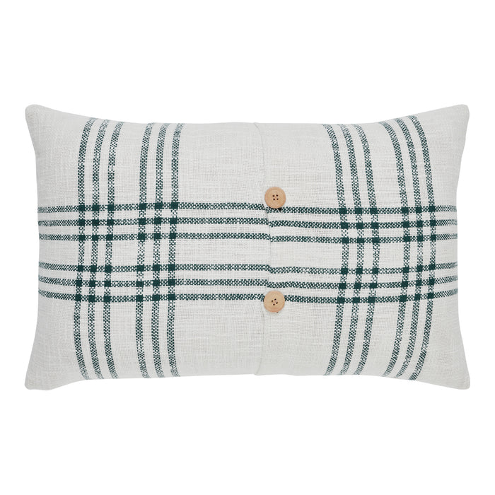 Pine Grove Plaid Noel Ornament Pillow 14x22