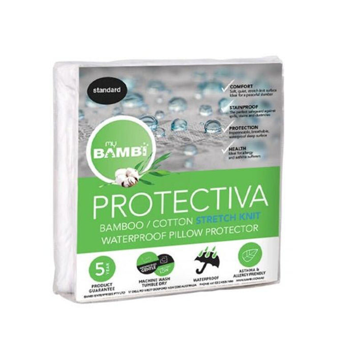 Protectiva Cotton Bamboo Stretchknit Pillow Protector - Standard