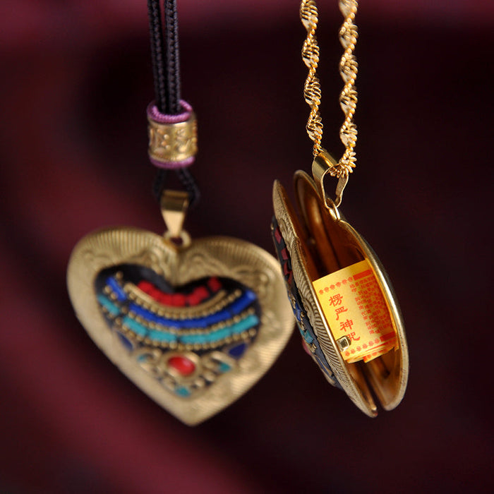 Pure copper gawu Box Pendant  Tathagata Life Necklace Nepal &Tibetan Pendant