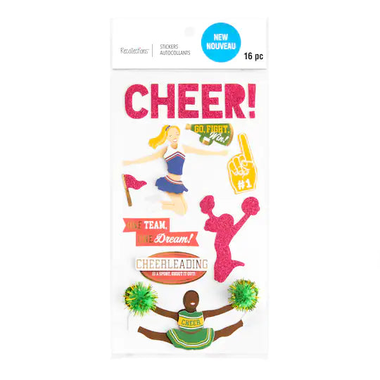 Recollections Cheer Dimensional Stickers - SCRAPBOOKFARE