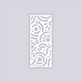 Retro Confetti Rectangle Face Clay Stencil