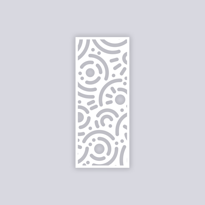 Retro Confetti Rectangle Face Clay Stencil
