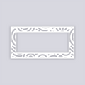 Retro Confetti Rectangle Rim Clay Stencil