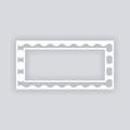 Ripple Effect Rectangle Rim Clay Stencil