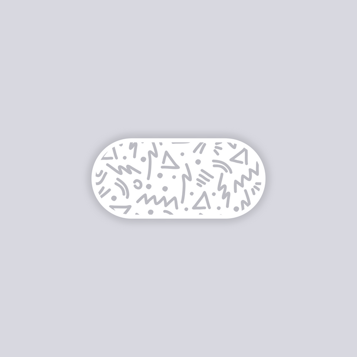 Roller Rink Rounded Rectangle Face Clay Stencil