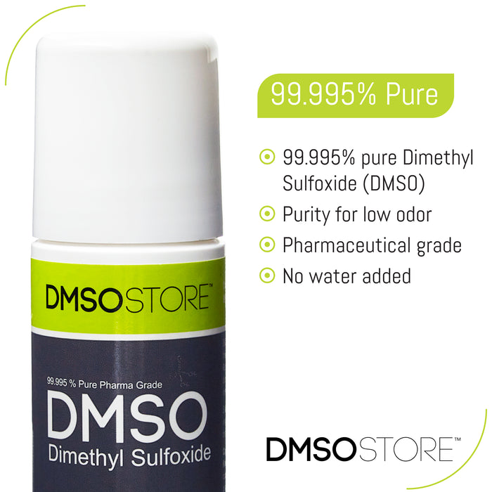 3-oz DMSO roll-ons blend pure Dimethyl Sulfoxide with neutralized odor. BPA-free, free shipping.