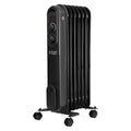 Russell Hobbs 7 Fin Oil Heater - Matte Black