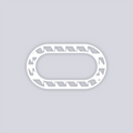 Sabertooth Rounded Rectangle Rim Clay Stencil