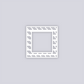 Sabertooth Square Rim Clay Stencil