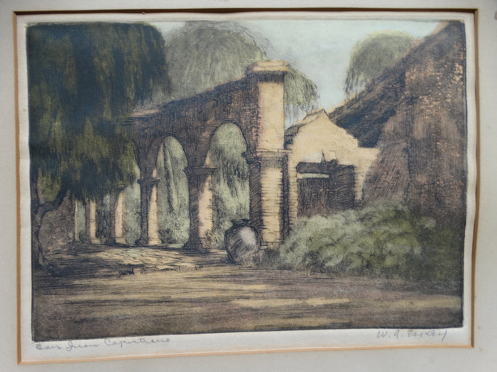 San Juan Capistrano Copper Etching
